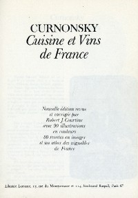 Image of Cuisine et Vins de France